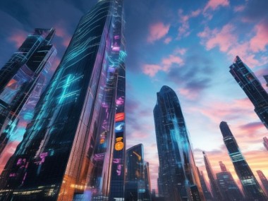 科技动态高楼大厦壁纸