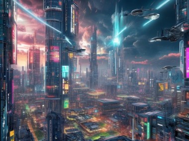 末日科技壁纸，科技与未来完美结合的视觉盛宴