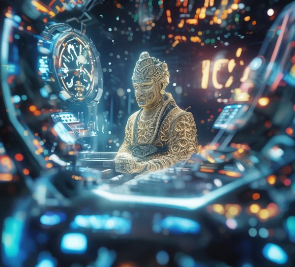 裸眼4K高清科技与财神壁纸，未来革命引领