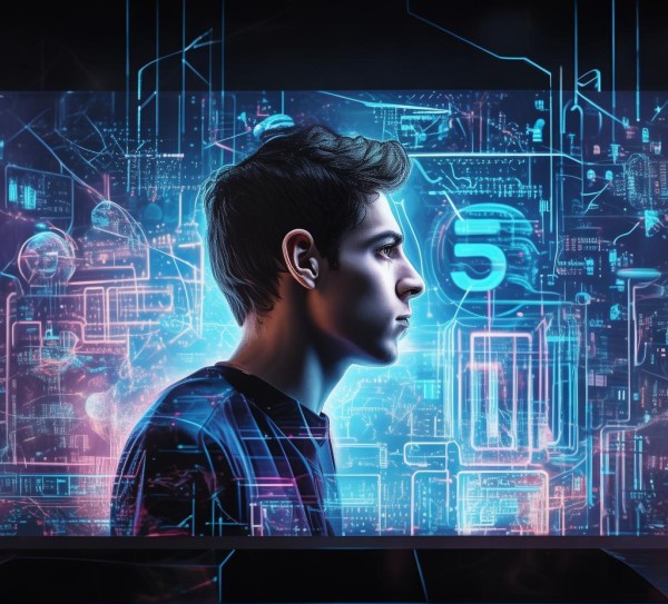 男生科技动态壁纸 5G物联网人工智能科技装饰方案